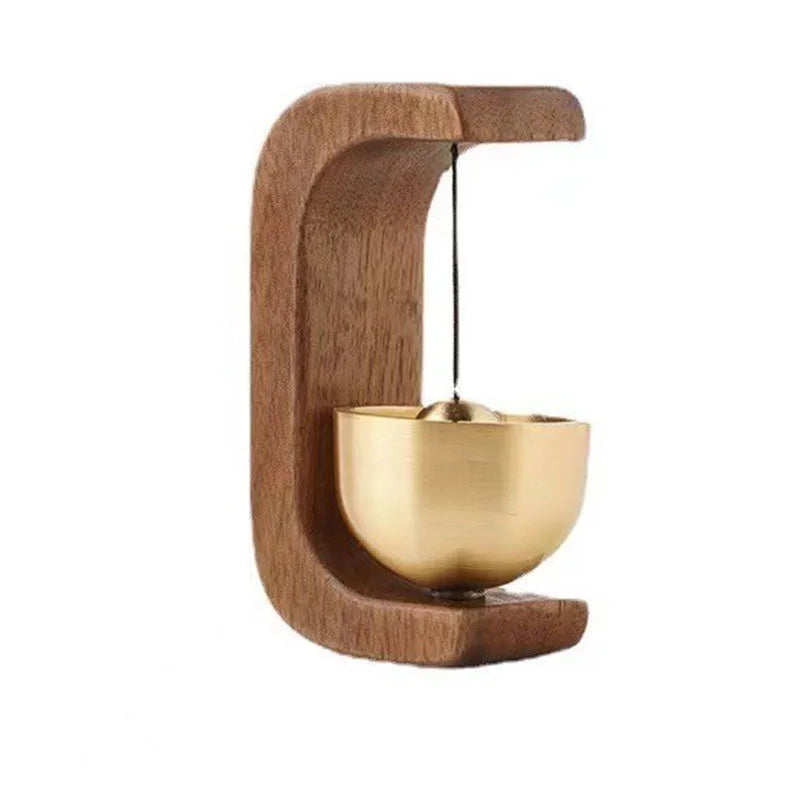Japanese Wooden Wind Chimes Wireless Doorbell Entrance Door Bell Decorative Wind Bell for Home Opening Hanging Decorations