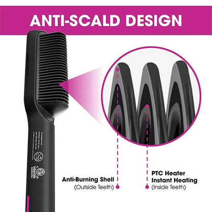 Hárbursta heitt loft comb combering þurrkara styler loft heitt loft bursta flat járn hárrétti bursta