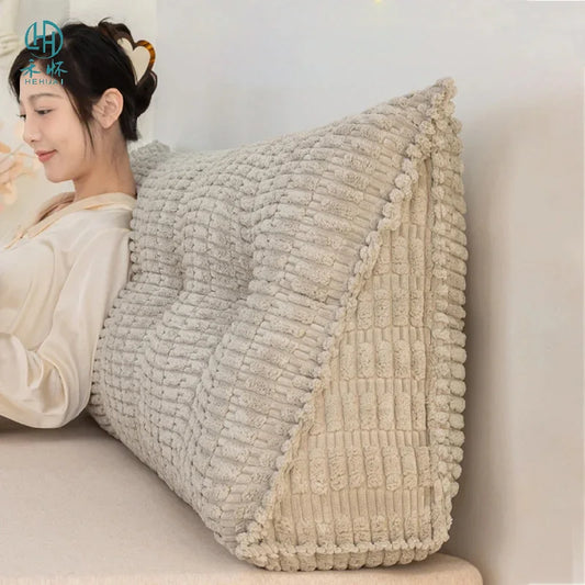 Avtakbar og vaskbar tatami myk bag Bedside Puter Kontor Sofa Back Rest Bed Pute hele sesongen Reading Pillow Home Decor