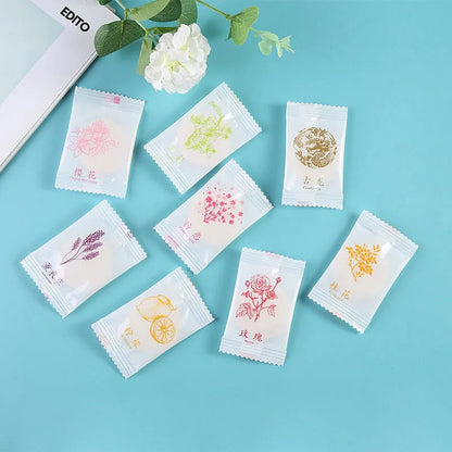 10pcs Toilet Air Deodorant Solid Round Fisher Aromatherapy Fragrance Lasting Deodorization Toilet Bedroom Wardrobe Car Home