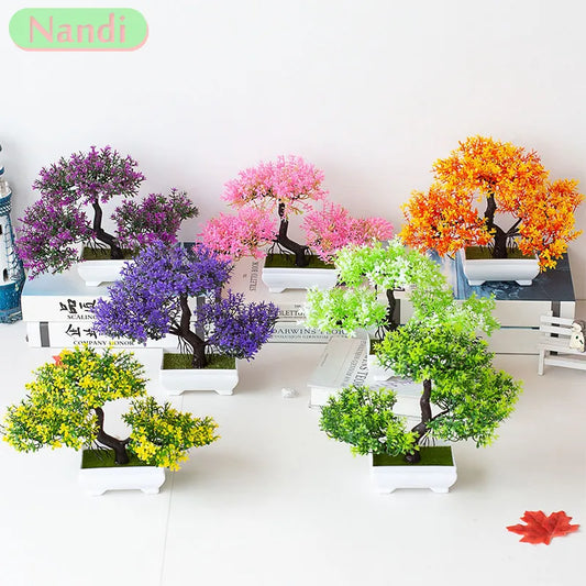 Kunstmatige plant bonsai kleine boom pot nep planten bloem potte decoratie huis hotel tuin decoratie kamer tafel decoratie