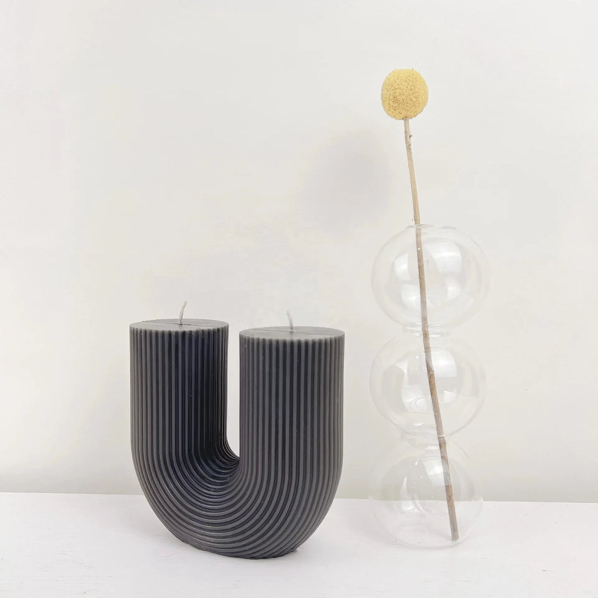 Wholesale Home decorative candle U-Shaped geometric scented candles Ins popular rainbow bridge room decor aroma candles decor