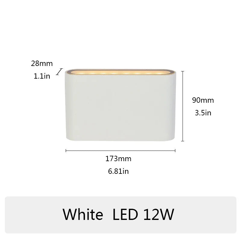 PIR sensor LED Modern Outdoor Waterproof Wall Lamp Indoor Bedroom Living Room Balcony Wall Light Home Lighting Aluminum Wall