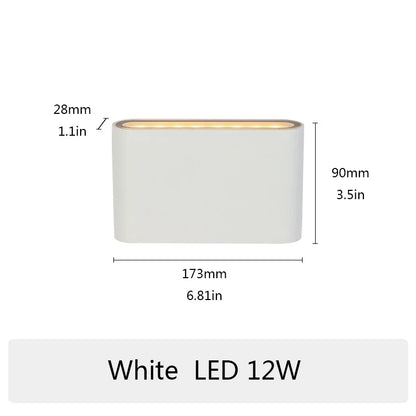 PIR sensor LED Modern Outdoor Waterproof Wall Lamp Indoor Bedroom Living Room Balcony Wall Light Home Lighting Aluminum Wall