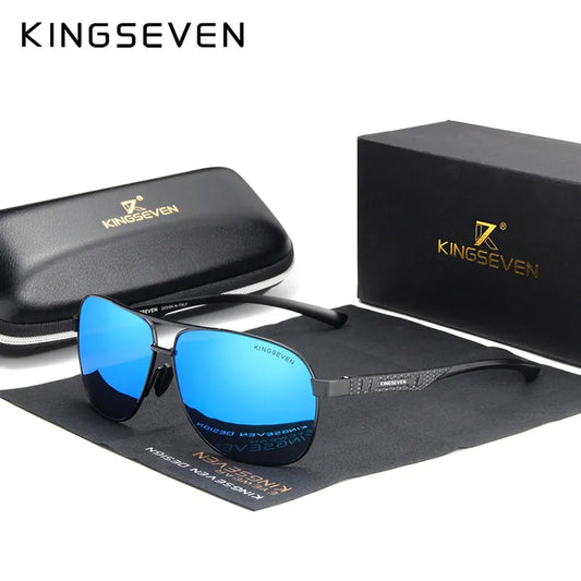 Kingseven 2022 MUŠKARCI MUŠKARCI ALUMINUM SUNGE SUNGE POLARIJENI UV400 Ogledalo Muške naočale Sunca Žene za muškarce Oculos de Sol