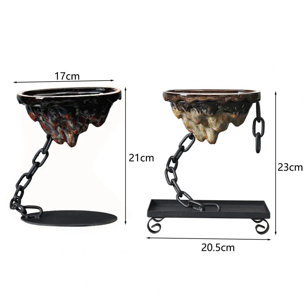 Sočna simulacija lonca simulacija rokera Željezna bonsai plantaža Ovjes za viseći tip cvijeća krug/kvadratni osnovni dekor