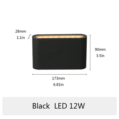 PIR sensor LED Modern Outdoor Waterproof Wall Lamp Indoor Bedroom Living Room Balcony Wall Light Home Lighting Aluminum Wall