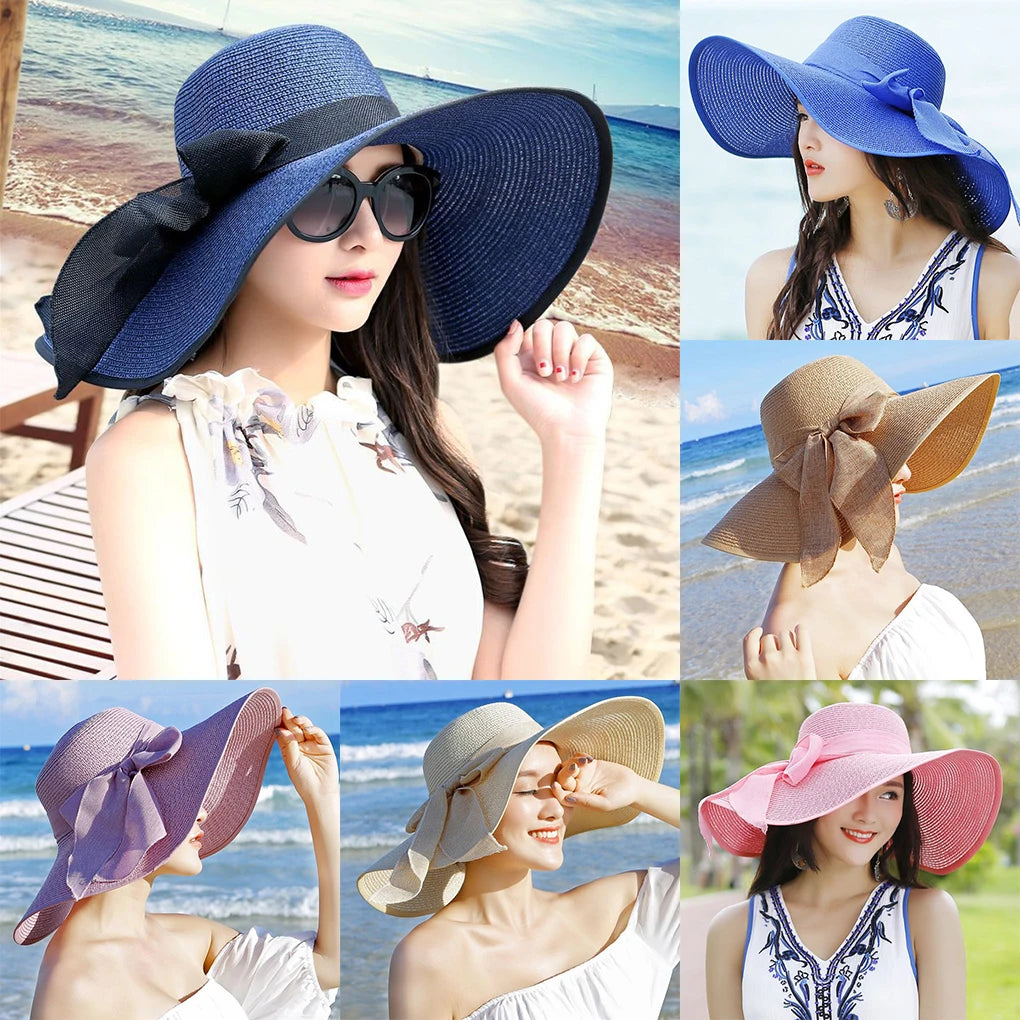 Kvinders Sun Hat med Big Brim - Stilfuld og sammenfoldelig effektiv solbeskyttelse Innovativ innovativ innovativ