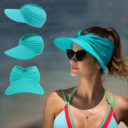 Summer Beach Hat Big Visor Sun Hats fyrir konur Big Visor Sun Hat