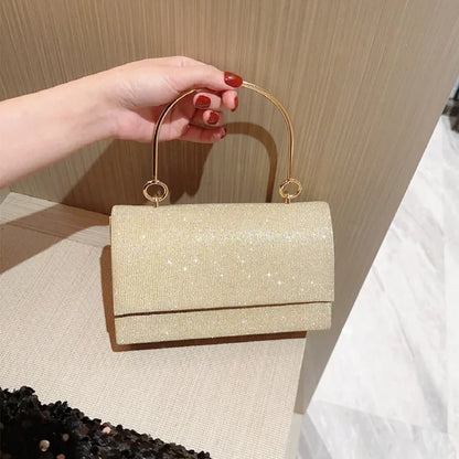 Bolso de embrague de boda brillante para mujeres chicas Glitter Bolso de hombro Bolsa de boda Bolso de citas Bolso de noche.