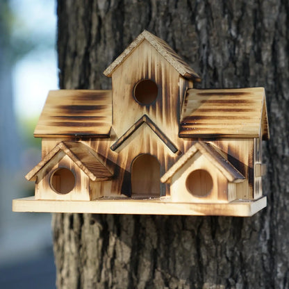 Bird d'oiseau en bois cage d'oiseau alimentant le nidi
