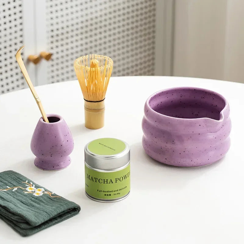 4/6PCS 7pcs Matcha White Tea Whisk Teaware Japanese Ceremony Bamboo Chasen Tea Tool Tea Brush Exquisite Matcha Kit for Teaset