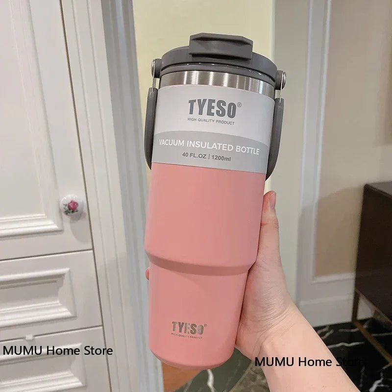 Tyeso Stainless Steel Coffee Cup Cold And Hot Double-layer Insulated Cup Tumbler Thermo Water Bottle Car Travel Mug Vacuum Flask