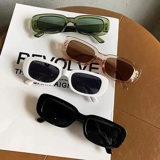 Fashion Solbriller Classic Retro Square Glasses Women Brand Vintage Travel Small Rectangle Sun Glasses Female Eyewear Anti-Glare