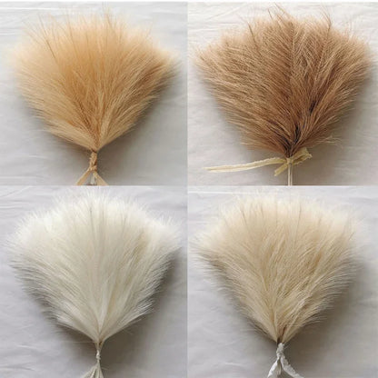 10pcs Ins Style Reed Fałszywe rośliny sztuczne pampas trawa kwiat DIY Wedding Bouquet Boho Domowe dekoracje ogrodowe Dekoracja balkonu