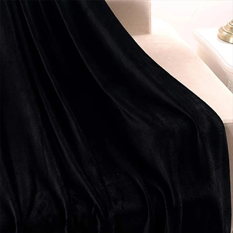 Blød varm koral fleece flanel tæpper til senge faux pels mink kast solid farve sofa cover sengetæppet vinter plaid tæpper