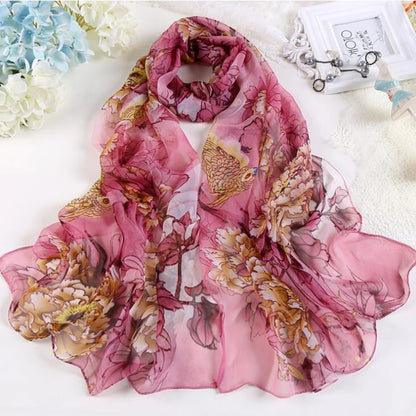 Kvinner mote chiffon georgette silkeskjerf for muslim