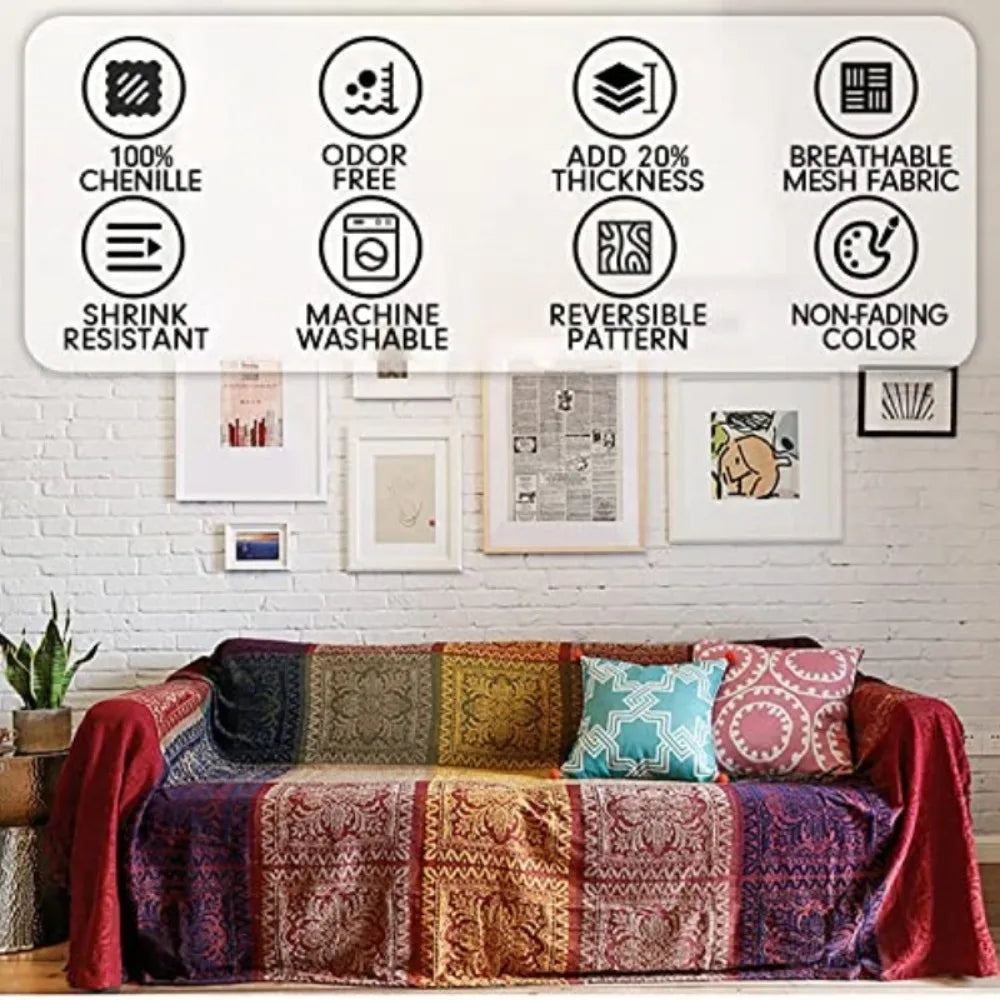 Boho Bohemian Throws Couvertures