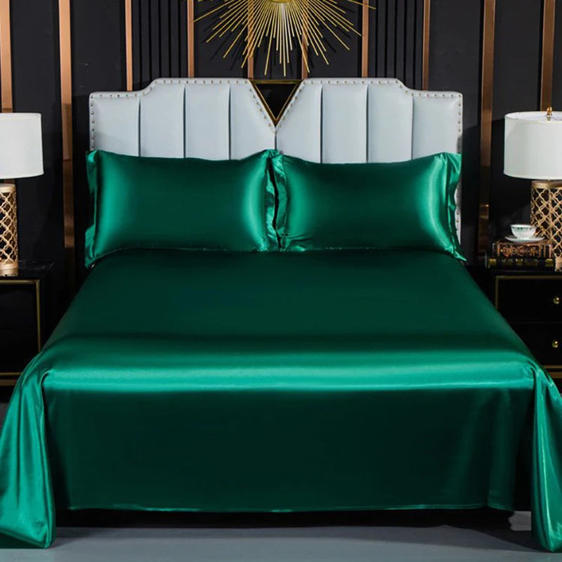 Wostar Solid Color Satin Rayon Vivet Cover Sampa de almohada de almohada de verano