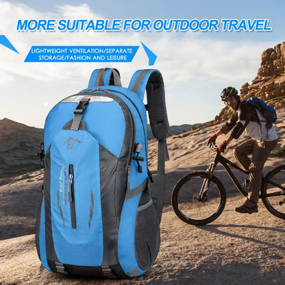 Classic 40L Outdoor Backpack Men Women Mulheres de alta qualidade Travel Backpack Back for Men Causal Patchwork Sport Backpack Women