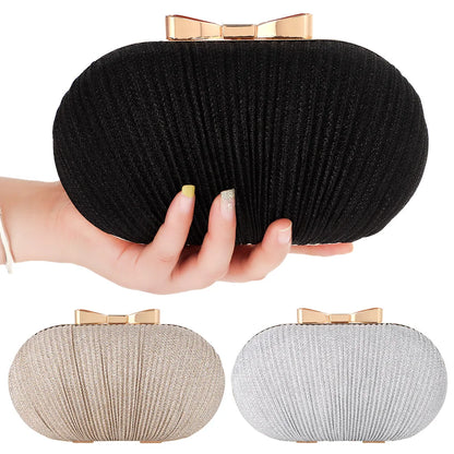 Dasma e tufës së martesave të martesave Gra Gra mbrëmje çanta çanta çanta shpatullash Elegante Rhinestones Forma e Vezës Banquet Clutch Purse