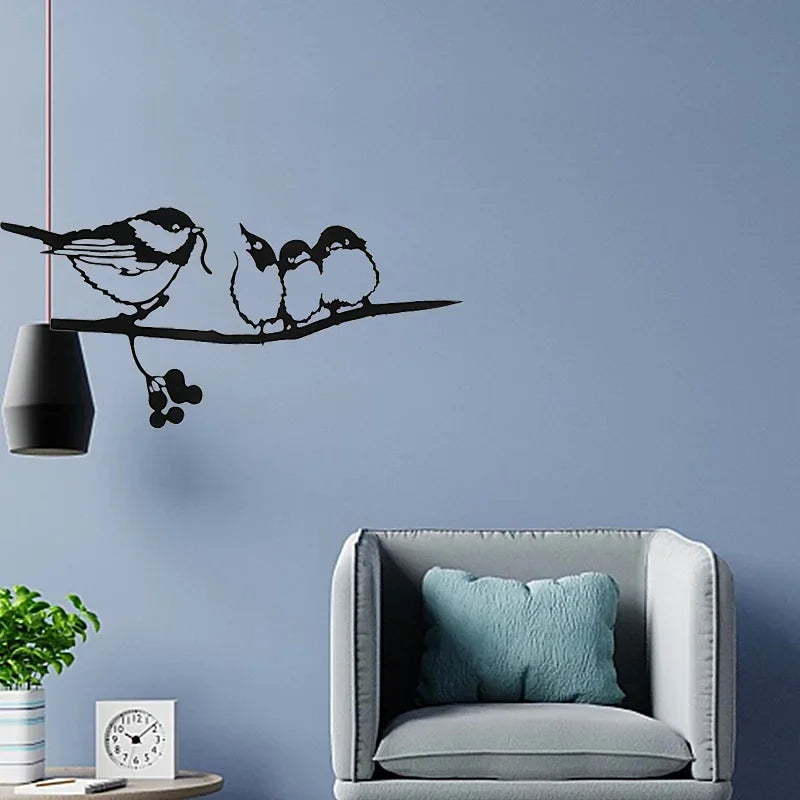 Yard Art Pták pták zvířecí umění zahradní kovový strom nerezová ocel Art Metal Bird Garden Dekorace Outdoor Siluettes Ornament