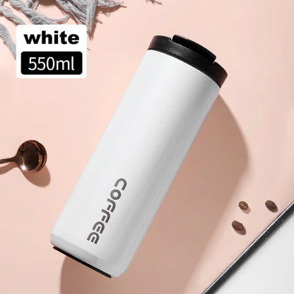 400ML Stainless Steel Coffee Thermos Bottle Thermal Mug Leakproof Car Vacuum Flasks Coffee Cup Travel Portable Insulated Bottles