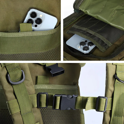 SAYZM 50L OU 30L BACKPACK TACTIQUE SAG SAG SAGLE CHASSE MOLLE BACKPACK POUR HOMMES SALS DE RACKS DE RACKING DE RACK