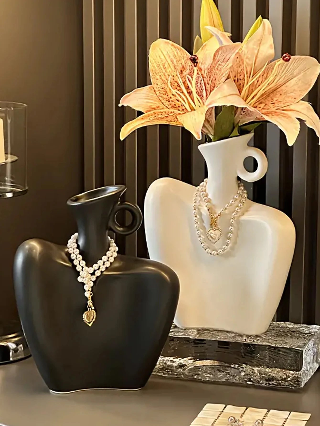 Fashionable Creative Mannequin Vase Decoration Living Room Flower Arrangement Decoration Niche Art Home Decoration