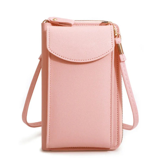 Jogodlns Casual Cell Crossbody Bag dla kobiet PU skórzane torba na ramię Multifuncion Messenger torebka klapa lady torebka bolsos