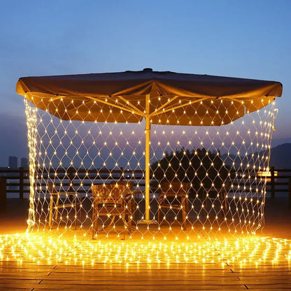 Wtyczka słoneczna lub UE 3*2M LED LIDE LIGET NET Outdoor Net siatkowe lampy warstwa drzewa Light