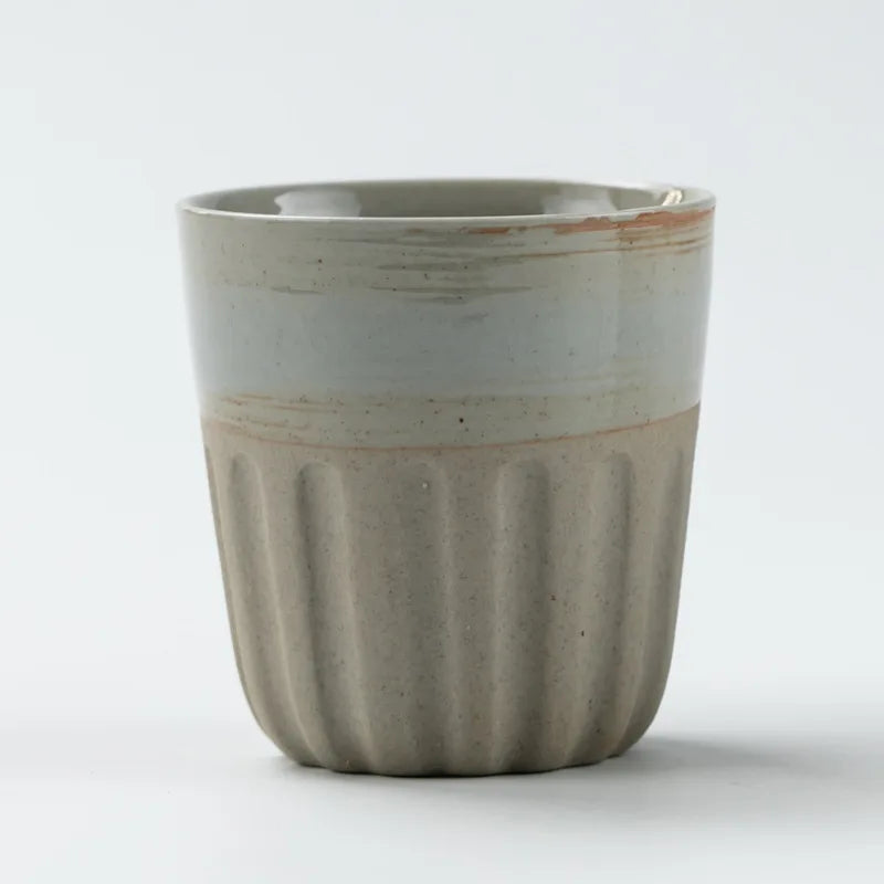 Restaurant Kiln Coffee Cup Ceramic Cup Office Mug Large Water Cup Japanese Simple Gradient Cup Beverage Utensils Kitchen