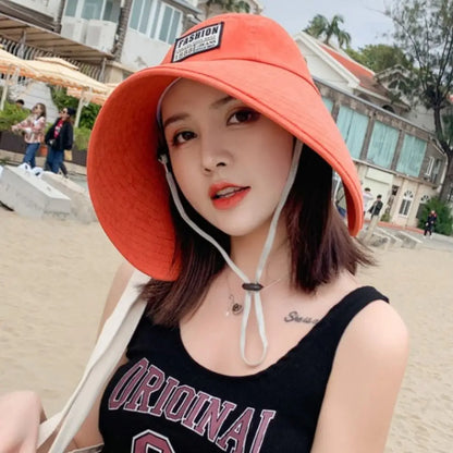 UV Protection Women Hat Fashionable Visor Big Brim Sun Protection Cap Breathable Sun Protection Summer Hat Rejse