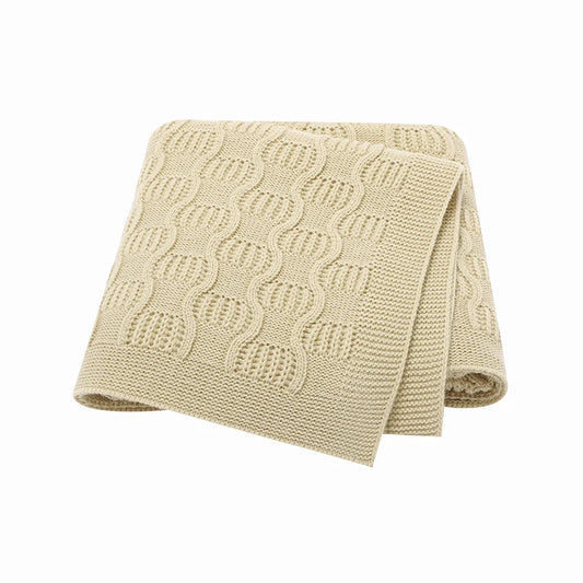 Babydecke Unisex Neugeborenes Netural Monatsmonatchy Swaddle Wrap Sleepsack für Kinderwagenbett 90*70 cm Stricker Säuglingsjungen Mädchen werfen Matte
