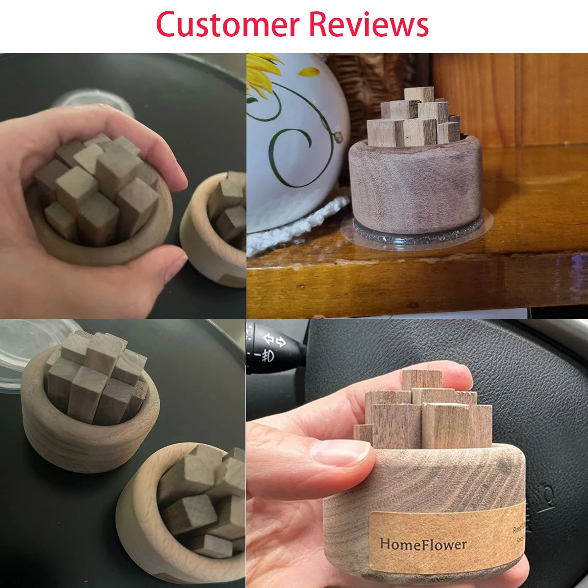 1pcs Difusser Home Fragrence No essencial Ail Wood Scent
