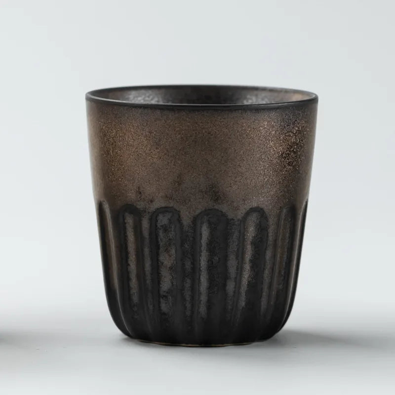 Restaurant Kiln Coffee Cup Ceramic Cup Office Mug Large Water Cup Japanese Simple Gradient Cup Beverage Utensils Kitchen