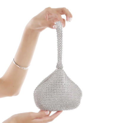 Diamond argintiu spumant femei mini ambreiaj