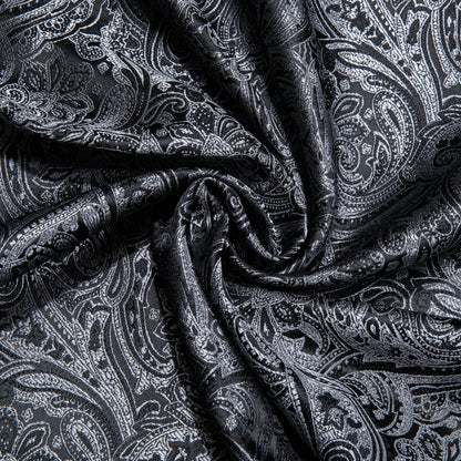 Divat selyem sál luxus band tervező férfiak nők fekete paisley kovácsolás bandanna flulard hangtompító pashmina barry. Wang A-1022