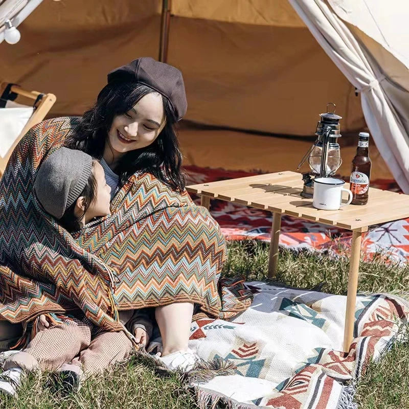 Boho postel Plaid Deka Geometrie Aztec Baja přikrývky Etnická pohovka obálky Slipcover Decor Hous visí tapiserie koberec Cobertor