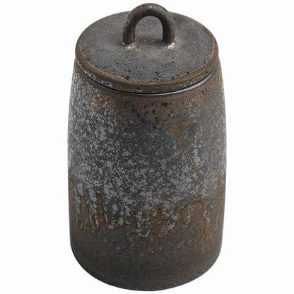 Stoneware Tea Tins Porcelain Sealed Jar Household Large and Small Size Japanese Style Tea Container Tea Box Tea Jar Tea Storage