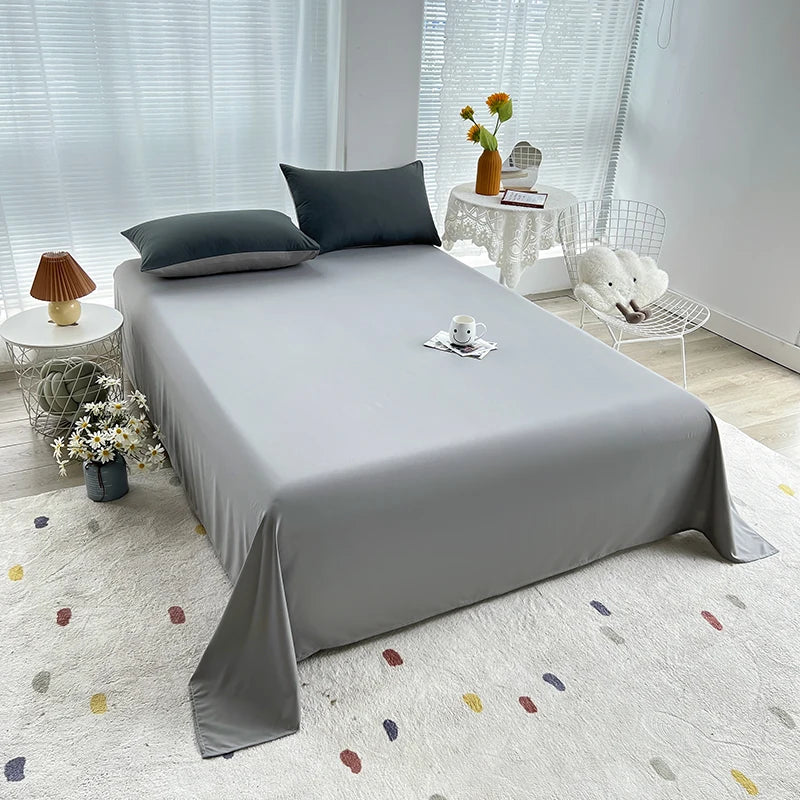 4pcs Juego de cubierta de edificio en espesor de 120gsm Color sólido Sólido Doble reina Reina Cubierta Camilla de cama Capas de cama de cama