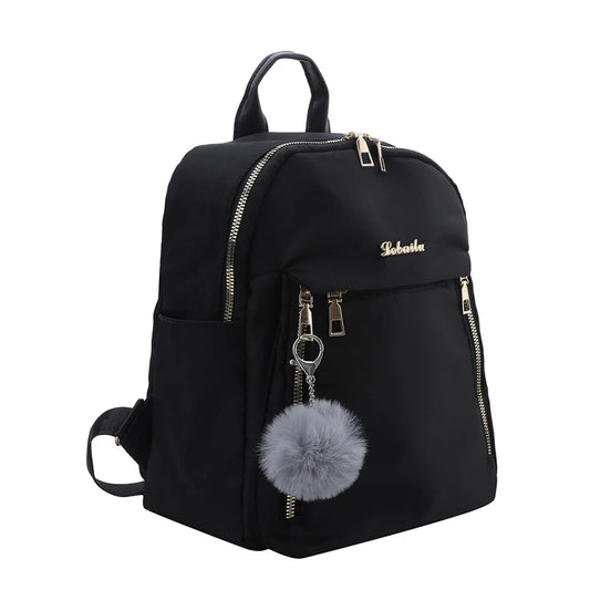 Enkel PU Black stor kapasitet ryggsekker kvinner reisesekk solid harajuku student skolesekk ryggsekk unisex vesker high street