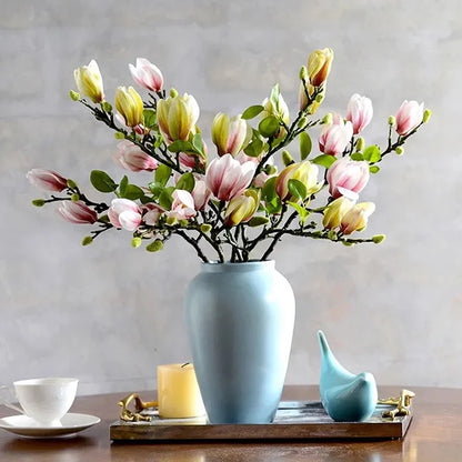Künstliche Blumen Simulation Magnolia Zweig für Wohnzimmer Dekoration