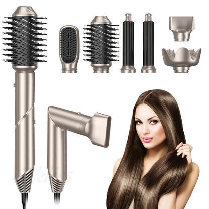 Dobrando 6 polegadas de escova de secador de cabelo de cabelo Ionic Bellower Blower Salon Ministério do seco de ar de água Curador de curling Curling Iron Styler