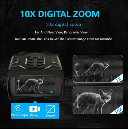 NV016 WiFi Binoculares 5K Visão noturna UHD Screen 4 polegadas 52MP 10x Zoom digital Low/No Light Vision Telescópio para caçar acampamento