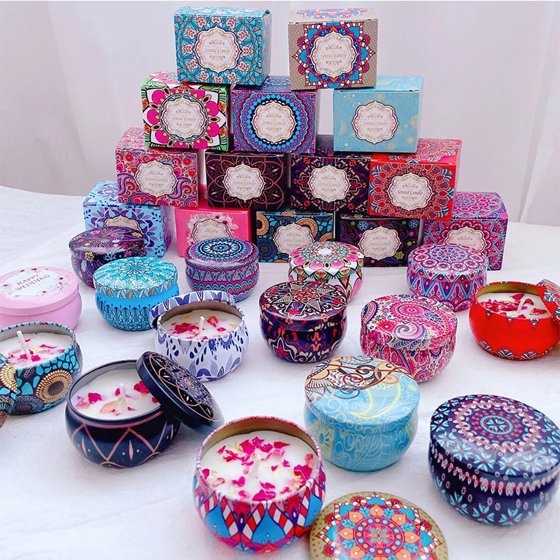 Velas perfumadas flores perfume lavanda rosa velas aromáticas frascos