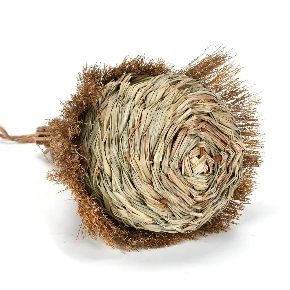 Hangable Natural Grass Bird Nest Bird's Nest Kooi Huis Vorm Gras Bird Huis Handgeweven Hangende Hummingbird House Lawn