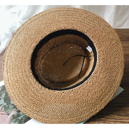 Forår sommer åndbart halmhatte til kvinder mode afslappet fedora hat udendørs konkave top rejse hatte panama strand sol hat