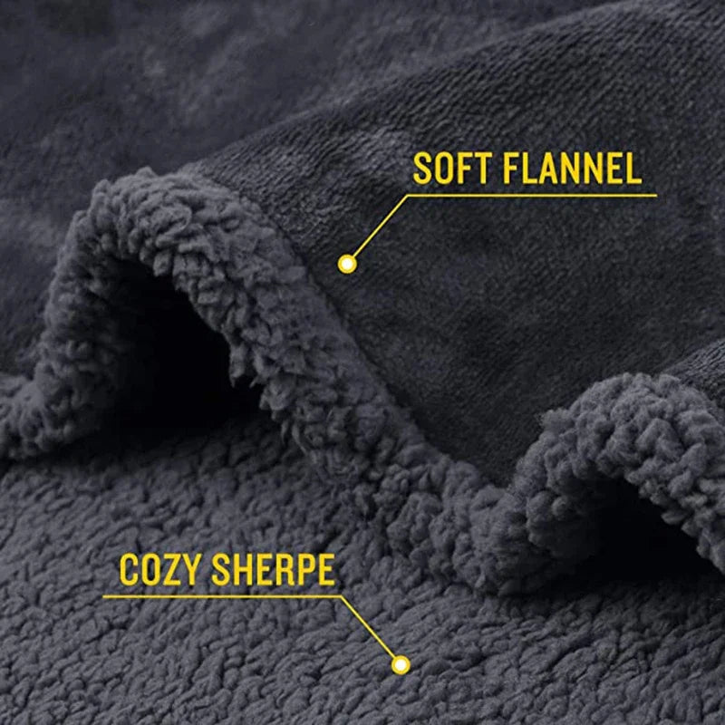 Par romantisk teppe vinter varm koselig raggete teppe-tykkelse king size teppe 100% vanntett og flekkbestandig blanke
