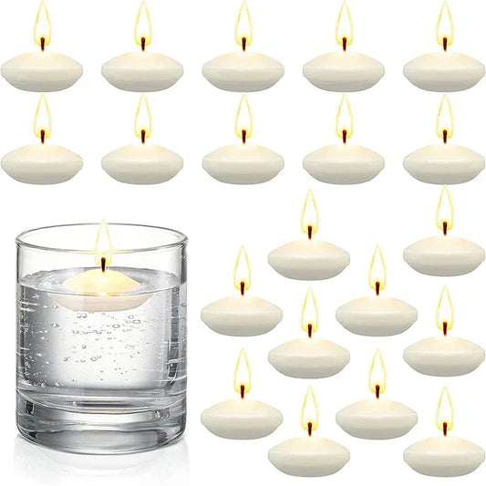10 יחידות דיסקים לא מרוכזים למסיבת הבריכה לחתונה לחתונה עיצוב בית ציוד נרות DIY 12 יחידות/הרבה נרות צפים רומנטיים